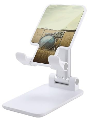 GHENBLT Musik Trommel in feld Telefon Ständer Einstellbare Telefon Ständer Telefon Halter Handy Ständer für Schreibtisch iPhone Ständer Handy Halter Telefonhalterung Handy Halterung Handy Halterung