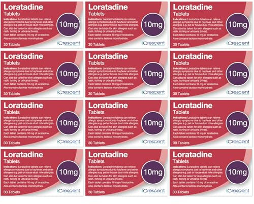 Loratadine 10mg Tablets - Hayfever & Allergy Relief - 12 Month Supply - (30x12) GSL