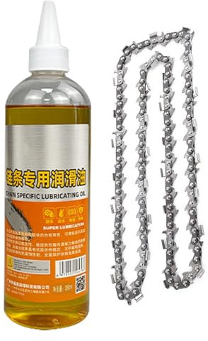 Olio per motosega, anti-ruggine e riduzione del rumore, olio per catena altamente efficace per motoseghe, biciclette, moto, mountain bike, tosaerba, macchine da cucire e barche, 250 ml