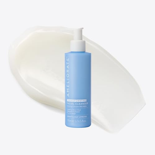 AMELIORATE Transforming Facial Cleanser 200ml | Hydrating Face Wash for Dry, Sensitive & Dehydrated Skin | Gentle Cream Cleanser with PHA to Smooth Texture & Brighten | UK Dermatologist Approved