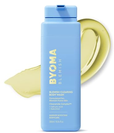 BYOMA Blemish Clearing Body Wash for Acne-Prone Skin (300ml) | Hydrates, Reduces Post-Blemish Marks & Controls Excess Oil, Gently Exfoliates with Salicylic Acid for Smooth, Healthier Skin