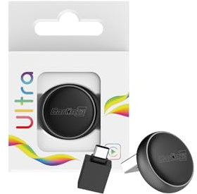 Carlinkit Mini Ultra Wireless CarPlay & Android Auto Adapter, Konvertieren Sie werkseitig kabelgebunden auf Wireless, USB-A/USB-C Schnelle Verbindung für iOS 10+ & Android 11+, Plug & Play Car Play