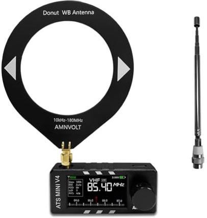 Mini Radio, V4 ATS DSP-Radio, ESP32-S3 & SI4732 Chip, Multiband AM/FM/LSB/USB-Empfänger, mit Kopfhörerverstärker & Hi-Z-Schaltung, tragbar für Reisen und Radiobegeisterte (CNC-Gehäuse)