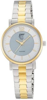 ETT Eco Tech Time Solar Damen Uhr Analog mit Edelstahlgehäuse