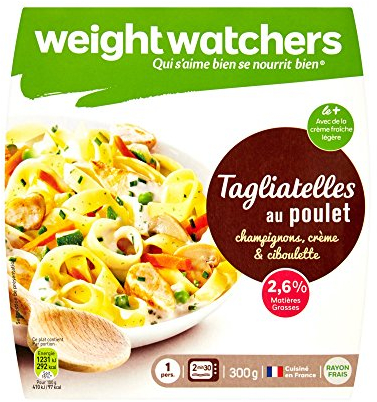 Weight Watchers Tagliatelles au Poulet Champignons/Crème/Ciboulette 300 g