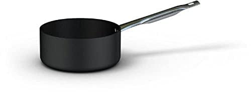 Ballarini Professionale 6026.24 Casseruola Media con 1 Manico da Induzione, Alluminio, Nero, 24 cm