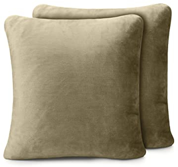 Amago - Kissenbezug 2er Set, Cashmere-Feeling, 50 x 50 cm - Taupe