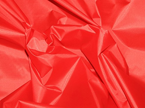 Polyester-Ripstop-Gewebe, reißfester Stoff, 152,4 cm breit, rot, Meterware