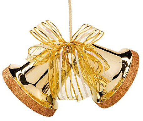 Happy People Doppelglocke,Weihnachtsdeko, Gold