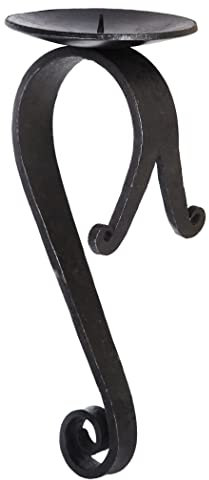 Geschmiedeter Wandleuchter aus Stahl - Kerzenständer - Kerzenleuchter - Kerzenhalter