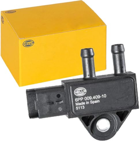 HELLA 6PP 009 409-101 Sensor, exhaust pressure - 3-pin connector - Bolted