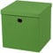 5 Stück Faltbox Grün 28 x 28 x 28 cm Aufbewahrungsbox faltbar mit Deckel
