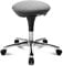 TOPSTAR Hocker Hoc 20 grau hellgrau - Rollhocker Drehhocker mit Hartbodenrollen