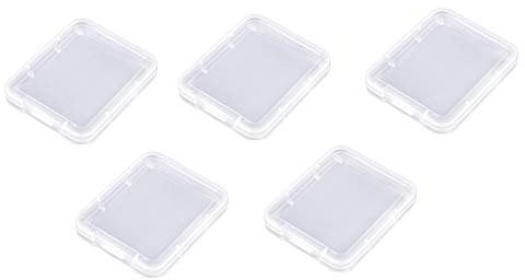 HAYATEC Compact Flash Transparent Holder Case Memory Card CF SDHC Box Storage Set (5 Pack)