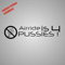 Aufkleber airride is 4 Pussies Sticker Decal Folie Tuning (weiß)