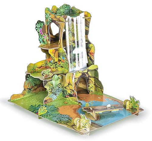 Papo - Spielumgebung - Der Dschungel ist eine Spielumgebung aus hochwertigem Karton zum Selberbauen - Kinderspielzeug ab 3 Jahren - - 46 * 36 cm.