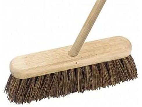 Stiff Outdoor Wooden Sweeping Brush with 12 / 30cm Brush Head