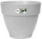 Elho Vibia Campana Rond 30 - Pot De Fleurs pour Extérieur - Plastique 100% Recyclé - Ø 29.8 x H 25.8 cm - Gris/Living Ciment