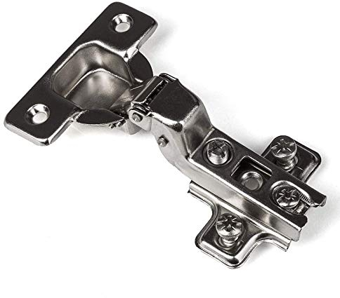 10 Stück Topfbänder Innenanschlag inkl. Kreuzmontageplatten Schrankscharniere Topfscharniere von SO-TECH®