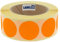 Markierungspunkte neonorange - Ø 40 mm - 1.000 bunte Klebepunkte auf 1 Rolle(n), 40 mm Kern, Papier, Inventuretiketten selbstklebend