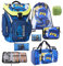 Lego Ninjago Schulranzen-Set Explorer Ranzen 1. Klasse 7 TLG. mit Federmappe blau Ninja Family (7-teilig mit Sporttasche)