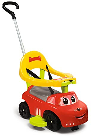 Smoby - Porteur Auto Balade Electronique - Fonction Bascule et Trotteur - Evolutif - pour Enfant Dès 6 Mois - Coffre à Jouets + Klaxon - 720618