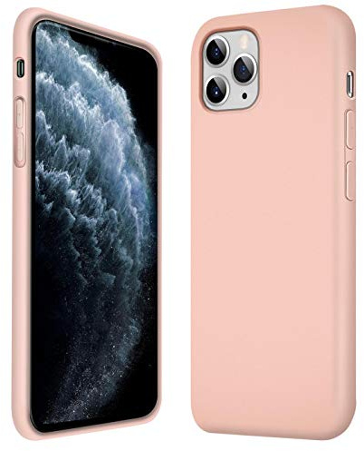Verco Cover compatibile Apple iPhone 11 Pro Custodia, Silicone Liquido Gel Morbida per Apple iPhone 11 Pro Case 5,8 Pollici, Rosa Antico