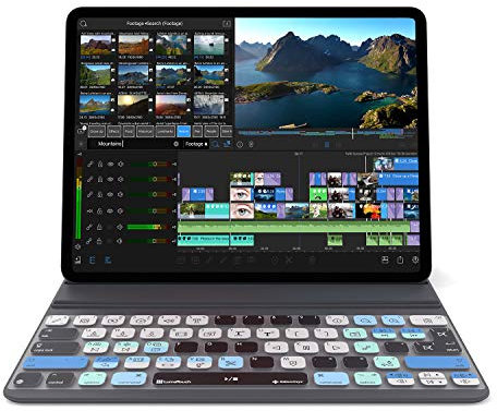 LumaFusion Tastaturabdeckung für iPad Pro 27,9 cm (11 Zoll) Smart Keyboard, USA-Version, passend für 9,7 Zoll, 10,5 Zoll und 11 Zoll, nicht passend für Magic Keyboard