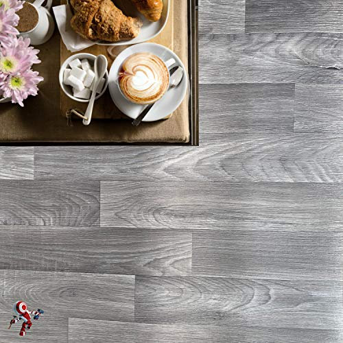 Pavimento in pvc effetto legno Altezza 200 cm per interno esterno PREZZO AL MQ! parquet alta resistenza adatto a tutti gli spazi abitativi (ROVERE GRIGIO H200)