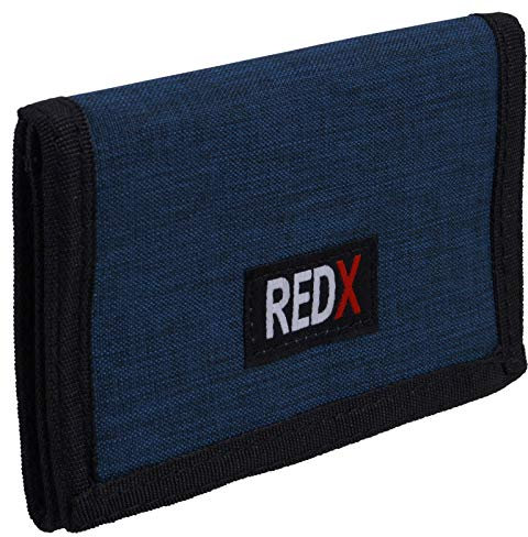 RED X Hommes Garçons Trois Plis Sports Carte Porte-Monnaie Toile - Petrol, Please See Dimensions