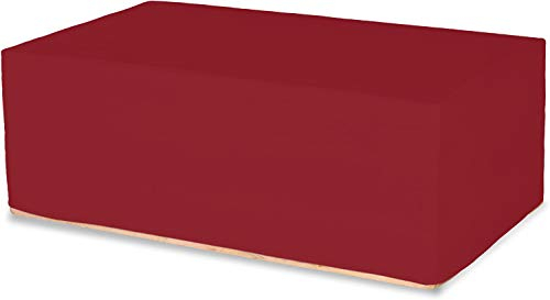 TexDeko Husse für Europaletten Überzug wasserabweisend Bezug für Europaletten (3 Paletten 120x80x44cm, Bordeaux)