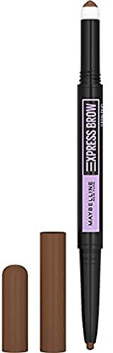 Maybelline New-York - Crayon à Sourcils - Express Brow Satin Duo Crayon et Poudre - Teinte : Medium Brown (02)