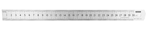 Wincal Metal Straight Edge Rulers, Steel Ruler, 12inch/30cm Double-Sided Stainless Steel Metric System Rulers, Precision Measuring Hand Tool for Carpenters, Schools