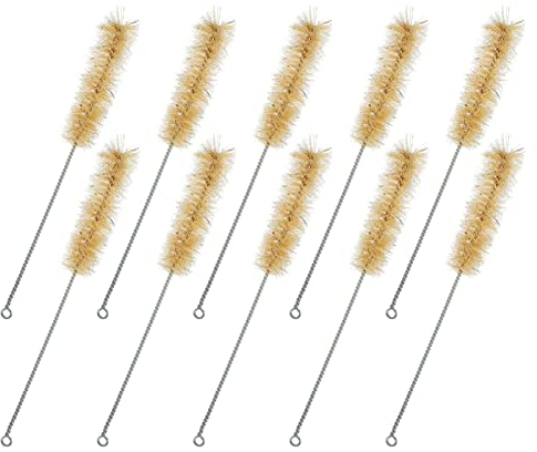 ULTECHNOVO 10 Piezas Escobilla para Botella De Experimento De Química Cepillo De Limpieza para Tubo Cepillo De Alambre De Laboratorio Tubo De Cepillo De Limpieza Cepillar Bebé Pequeña Nylon