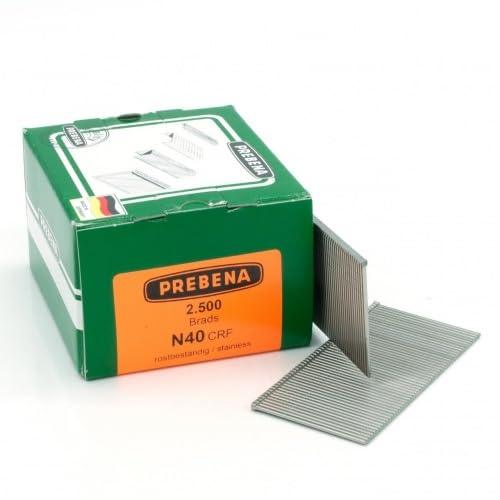 Stauchkopfnägel 40mm rostfrei Nägel Prebena N passend für Paslode F16 Makita DBN600Z Haubold SKN16