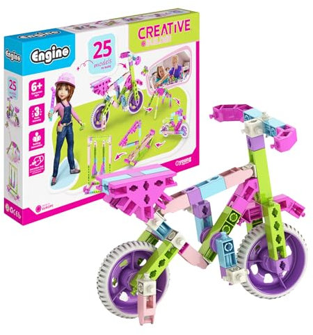 Engino STEM for Girls, 25 Multimodel Set, Building Toys for Kids 6+, Engineering Kit, Gifts for Boys & Girls, Learning & Education Toys, STEM Projects