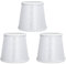Alvinlite Kronleuchter-Schirme, Moderne Lampenschirm E14, Weiß Lampenschirme, 3er-Set, Glockenlampenschirme, UNO-Fitter für Hängelampe Tischlampe Stehlampe Ersatz