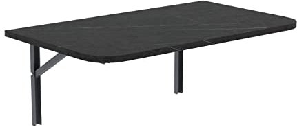 AKKE Wandklapptisch mit abgerundete Ecken für Küche Zimmer Wohnzimmer Kinderzimmer 100 cm x 60 cm, Wandtisch klappbar, Klappbarer Wandtisch Küchentisch Kindertisch, Klapptisch Klappschreibtisch Küche