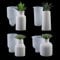 4 Stück Vase Silikon Gießformen - Handgefertigte Formen für Blumentöpfe - DIY Resin Vasenherstellung - Blumendeko & Bastelbedarf