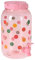 Beverage Drinks Dispenser with Tap 3.75L Plastic Mason Jar Juice Cocktail Punch Squash Water Drinks Storage for Parties Outdoor Picnic Summer BBQ’s Home (Polko Dots - Pink)