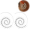 Ohrringe im Bohemian-Sil, übertriebene Spiralen-Ohrringe für Frauen und Mädchen (Silber)