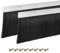 sourcing map 2Pcs Brosse de Porte Balai Bas en Forme de H en Alliage d'Aluminium avec Brosse en Nylon de 120mm pour la Maison, l'Industrie (1000mm L x 145mm l, Argent)