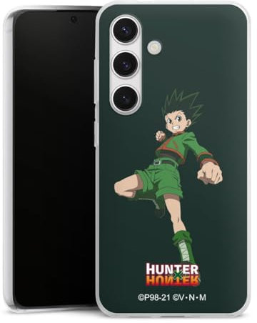 DeinDesign Silikon Hülle kompatibel mit Samsung Galaxy S24 Case transparent Handyhülle Gon Freecss Hunter x Hunter Offizielles Lizenzprodukt
