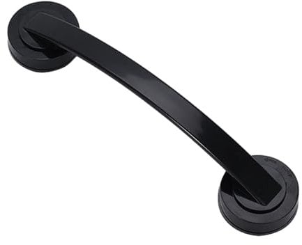 dijiusidy Shower Suction Handles for and Wide Application in Bathroom Wall Mounted Bathroom Bathtub Handrail Safety Grab Bar ABS, Black