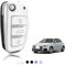 TOOMUME Coque Clé TPU, Etui Clé Étui Clé Adapté pour Audi A1 A3 A4 A5 A6 A8 Q2 Q3 Q5 Q7 R8 RS3 RS4 RS6 S3 S4 S6 C5 C6 B6 B7 TT TTS Seat Exeo 3R, Couvre Clef Cache Cle Voiture Telécommande - Flip Key