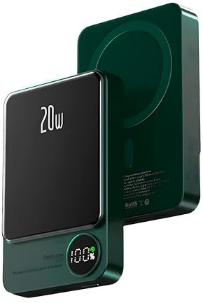 PULSE® Magnetische Externe Batterie 10 000 mAh - Schnelles Aufladen für iPhone und Samsung - Kompatibel mit MagSafe und Induktion - LED-Anzeige - Kompaktes und Leichtes Design