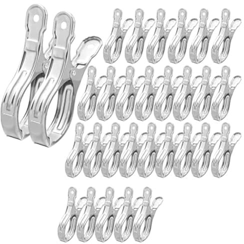 Hfourhnik 30PCS Pool Cover Clips Wind Guard Clamps Pool Cover Clamps Swimming Pool Windproof Clips for Above Ground Pool Cover