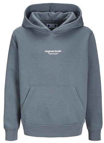 JACK & JONES Male Hoodie Printed Hoodie, stormy weather, XXL