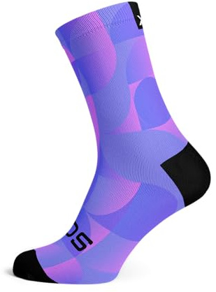 Sox Footwear Solid Purple Crew Socks