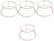 Cabilock 4pcs Cake Cooling Rack Round Cooling Rack Cake Rack Round Household Cooling Rack Chiffon Cooling Rack Wire Cake Baking Cooling Racks Round Cake Stand Baking Supply Alloy Rose Gold